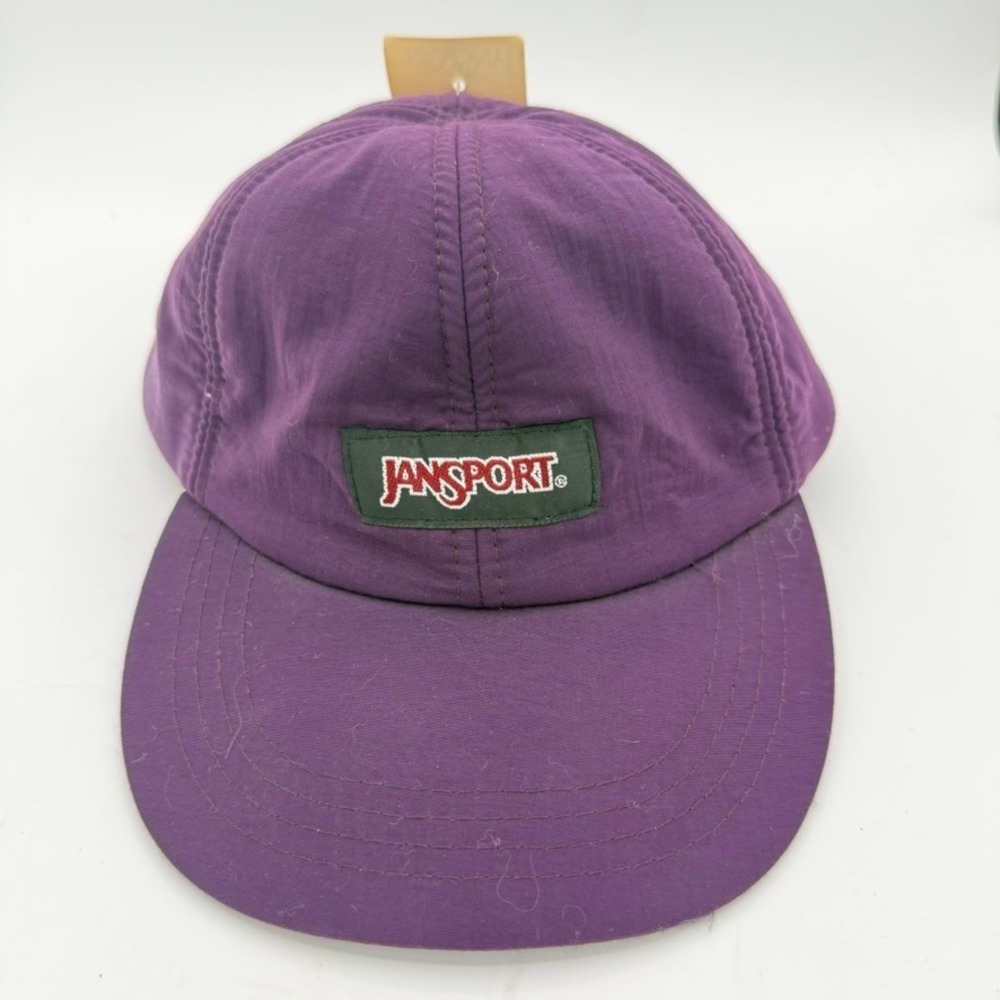 Vintage Jansport Hat Baseball Cap Unisex OS NWT Purple Gorpcore Hiking Retro 90s